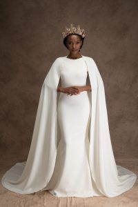 AdeOla Crepe wedding Dress