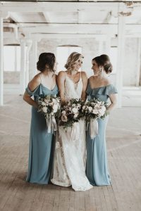 A Bride and her Bridesmaids